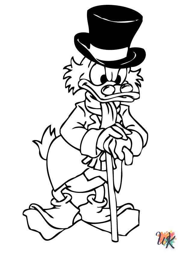 Dibujos para Colorear Scrooge McDuck 09