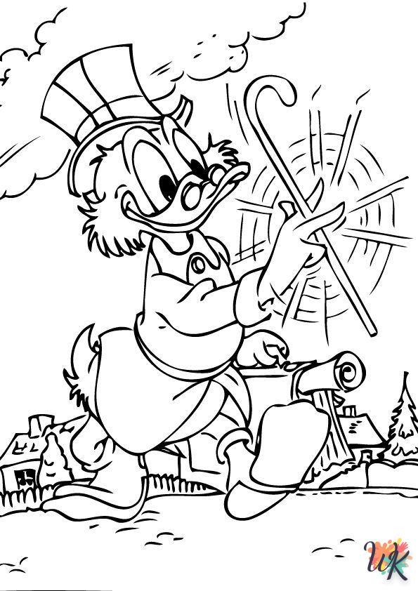 Dibujos para Colorear Scrooge McDuck 12