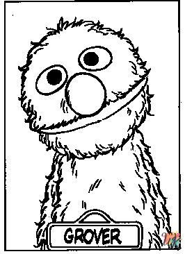 Dibujos para Colorear Sesame Street 22