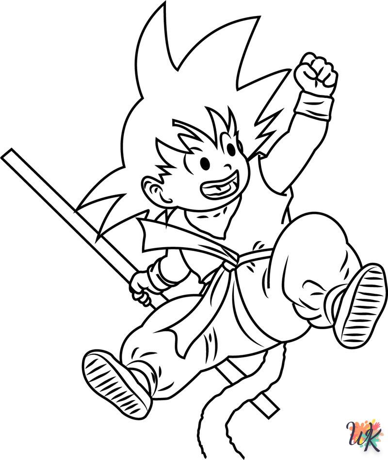Dibujos para Colorear Son Goku 13