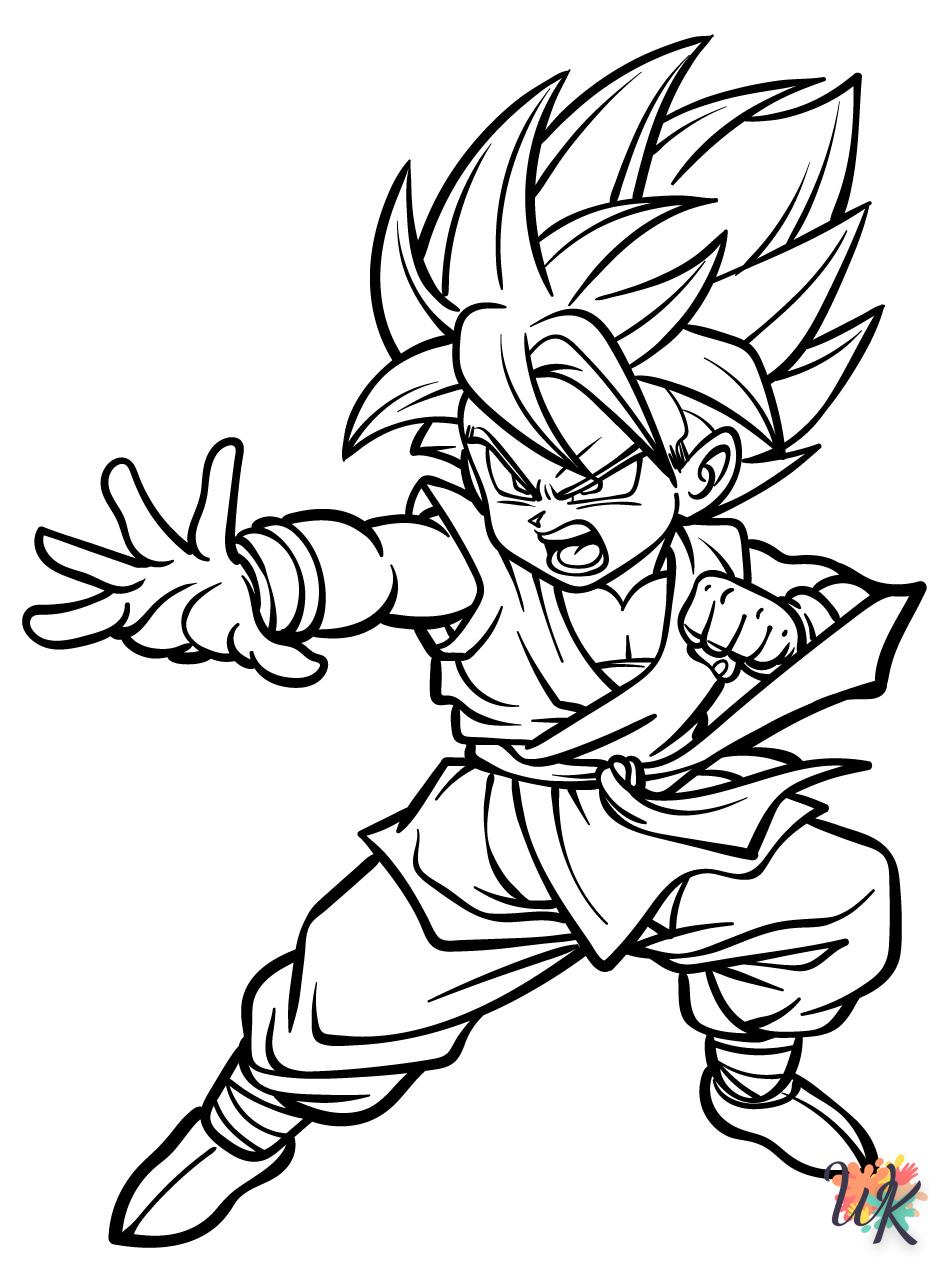 Dibujos para Colorear Son Goku 17