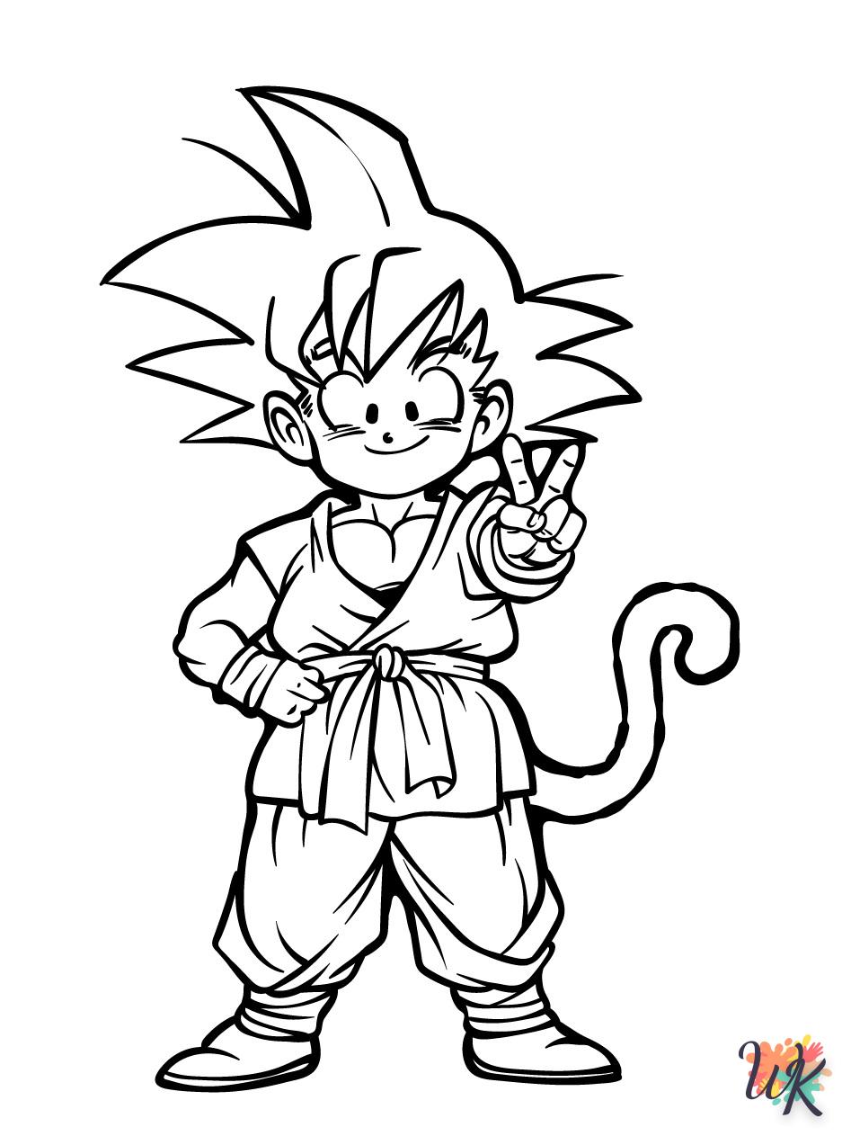Dibujos para Colorear Son Goku 19