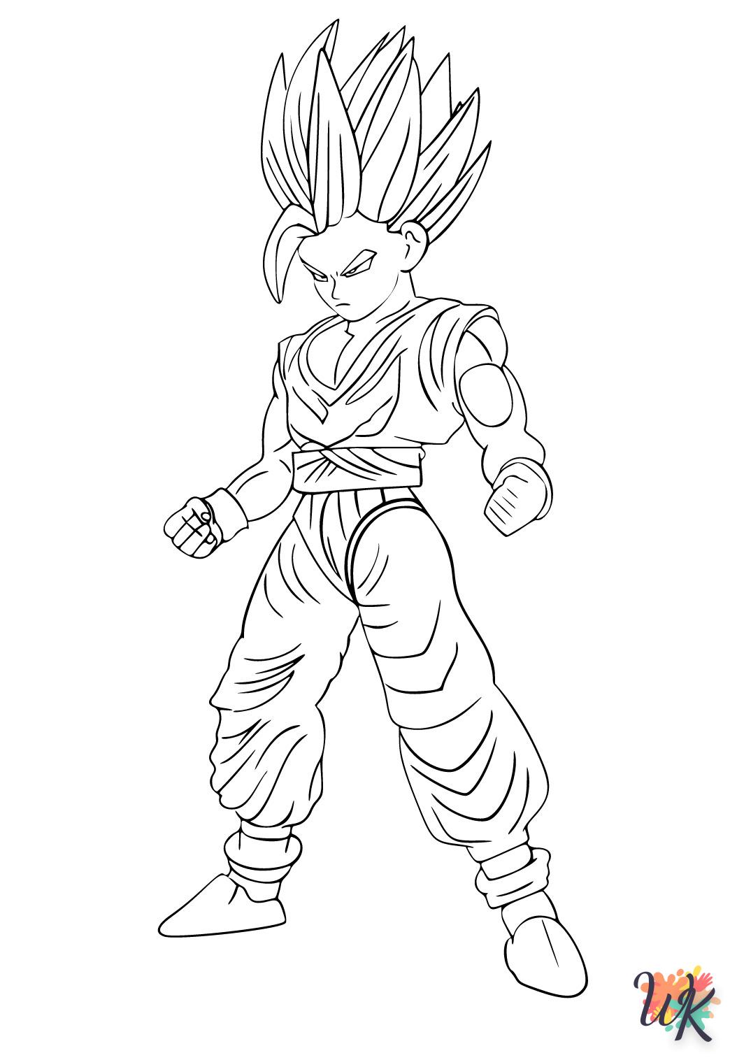 Dibujos para Colorear Son Goku 2