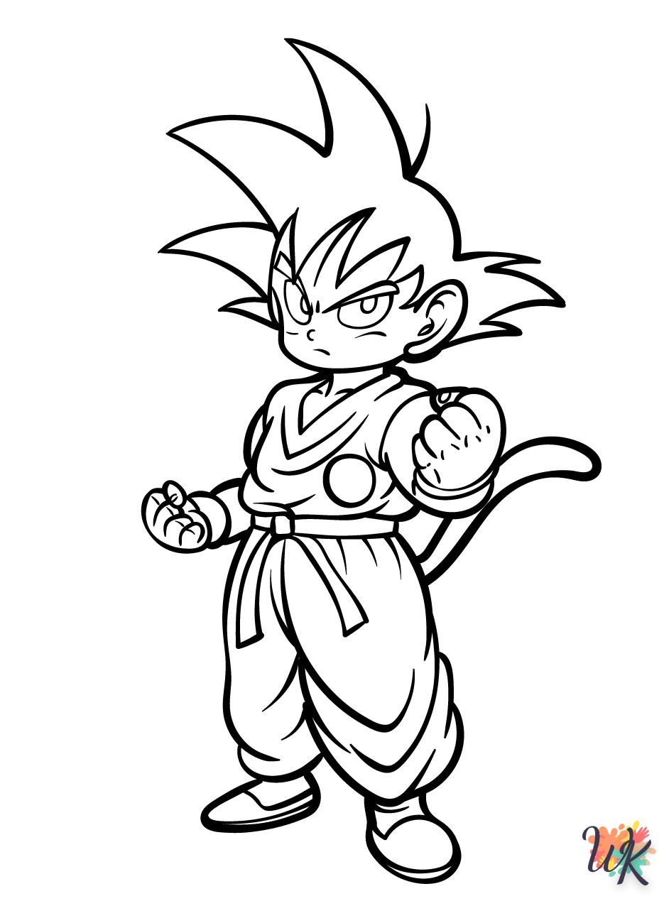 Dibujos para Colorear Son Goku 23