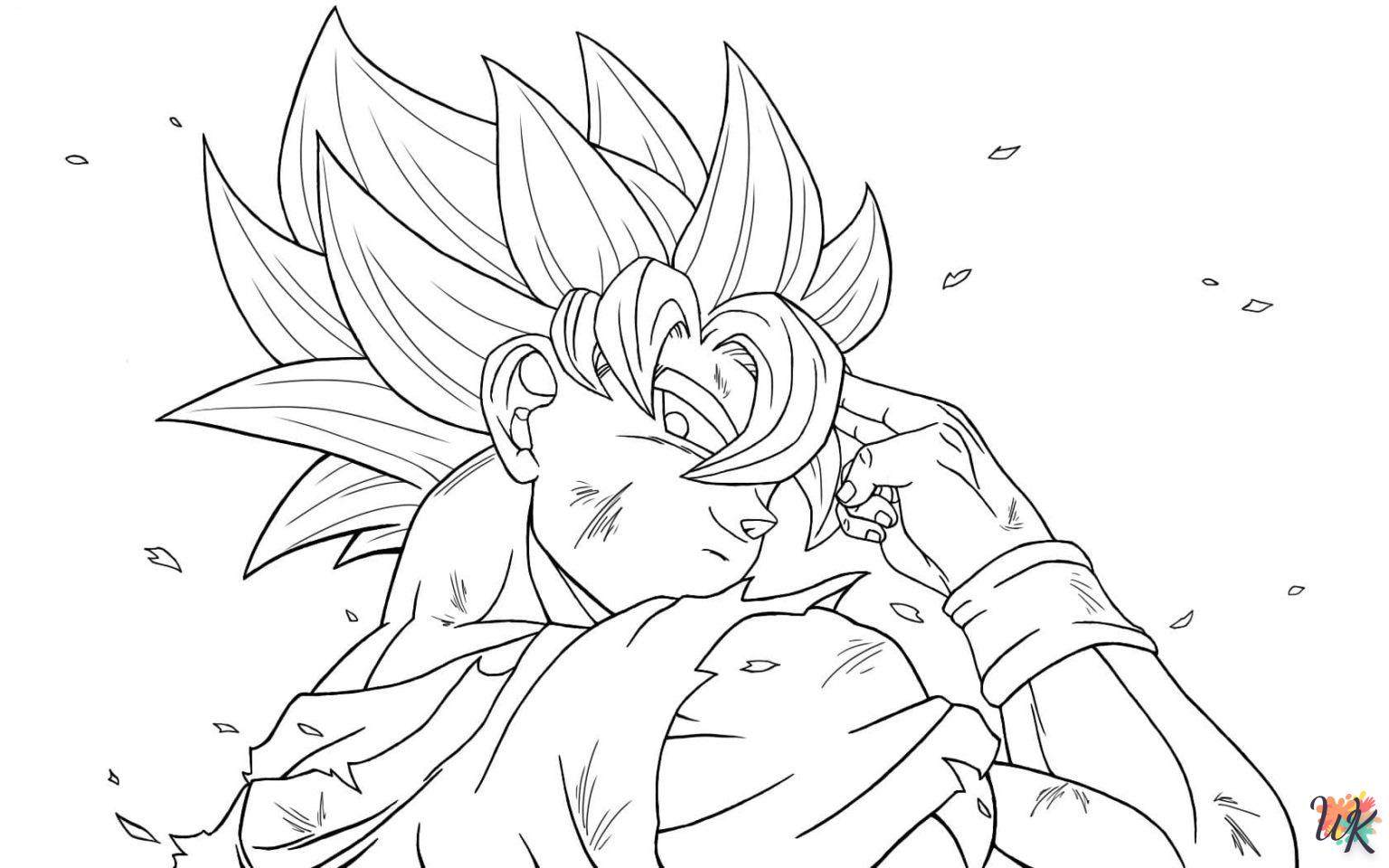 Dibujos para Colorear Son Goku 30