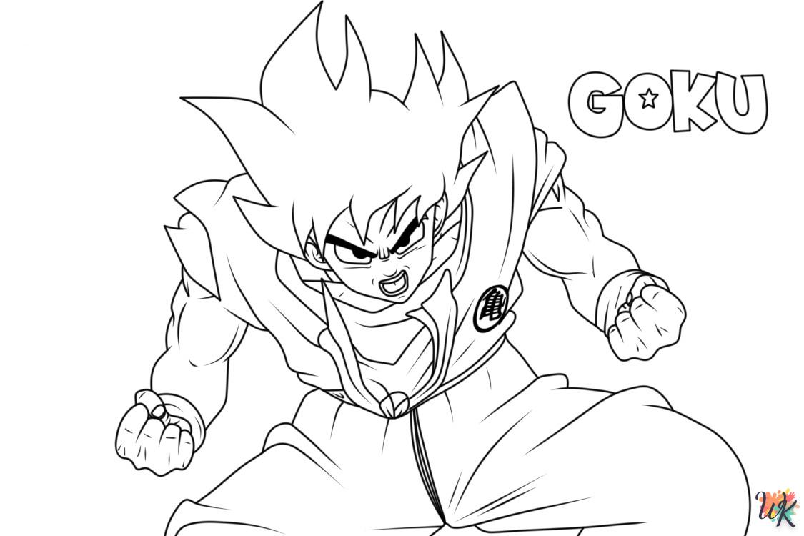 Dibujos para Colorear Son Goku 31