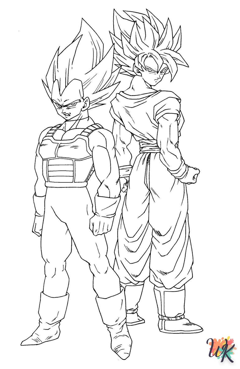 Dibujos para Colorear Son Goku 4