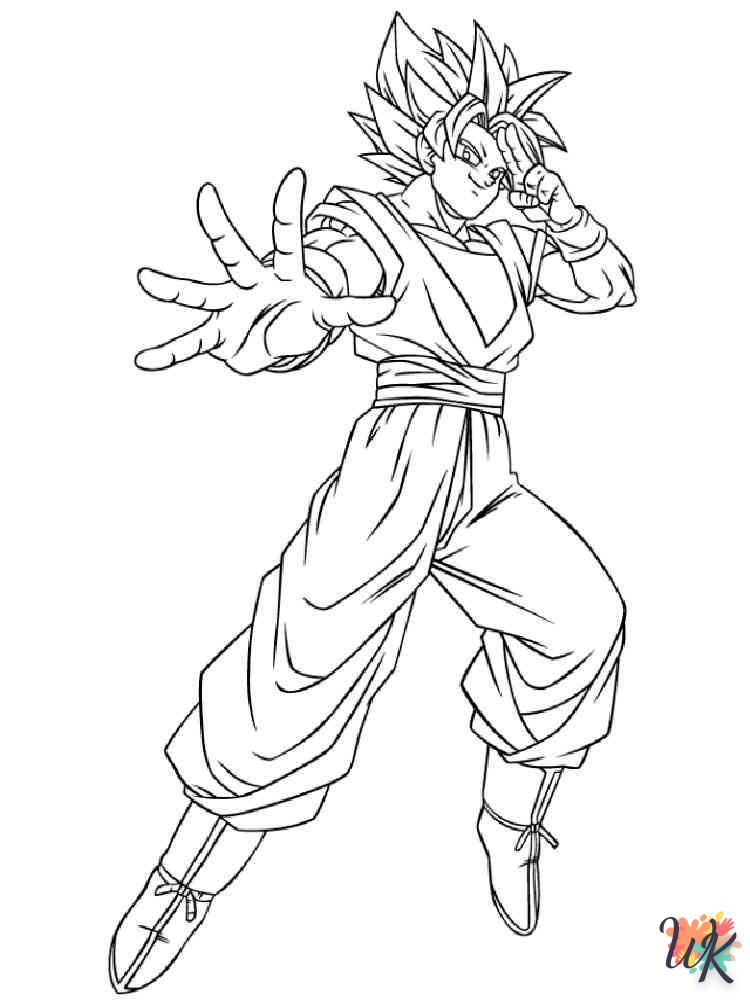Dibujos para Colorear Son Goku 45