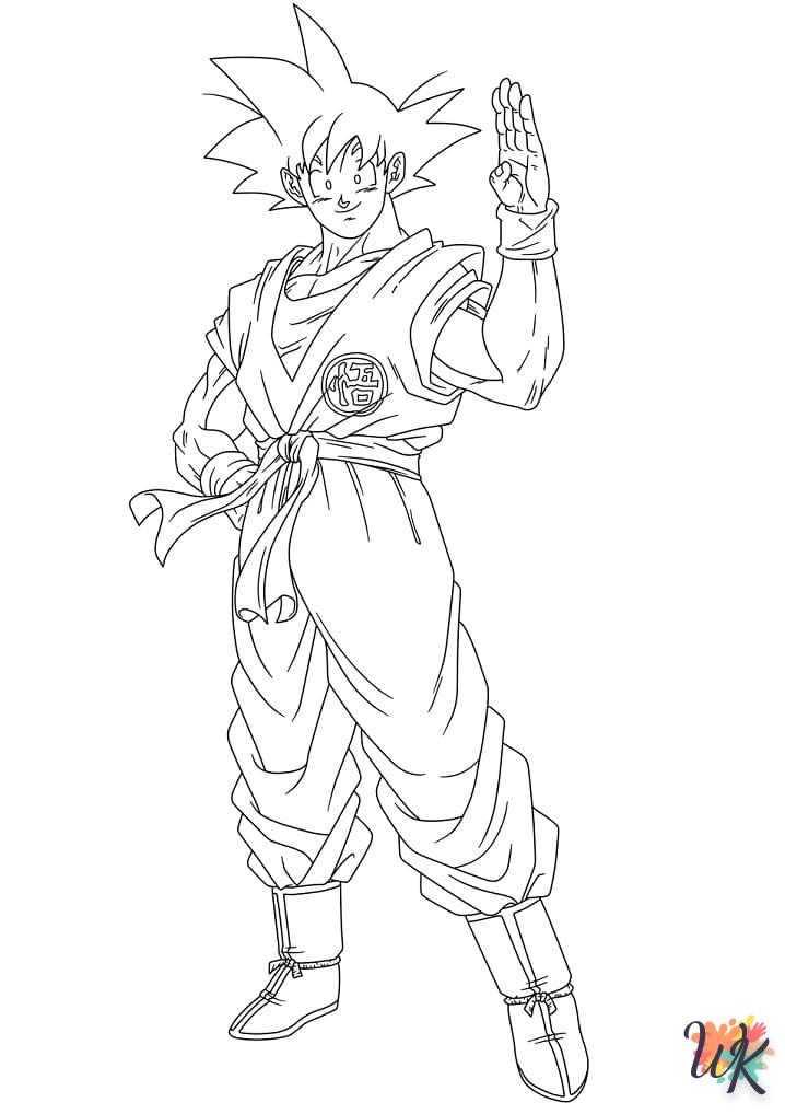 Dibujos para Colorear Son Goku 48