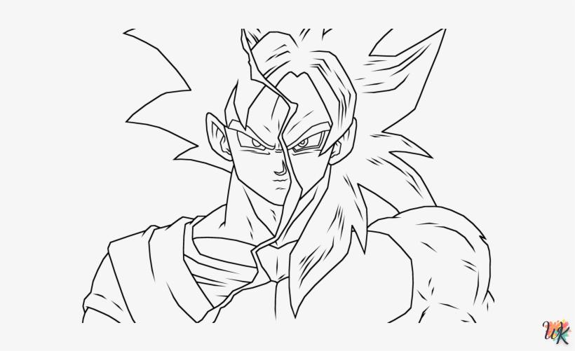 Dibujos para Colorear Son Goku 7