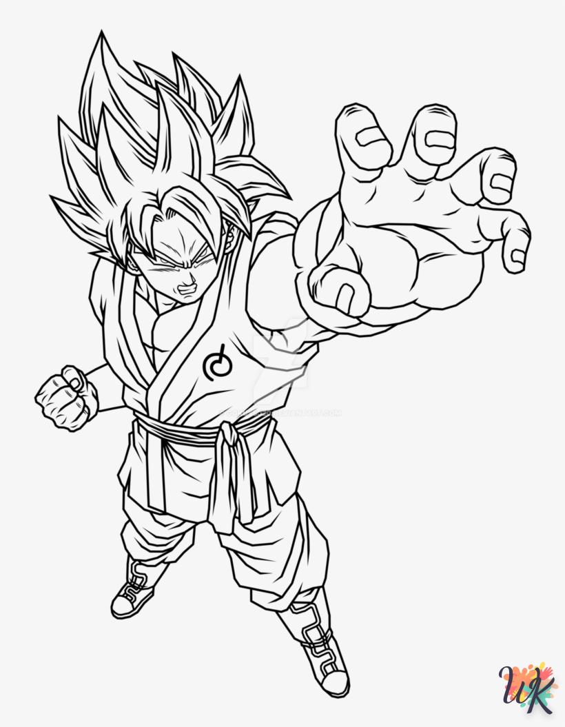 Dibujos para Colorear Son Goku 8
