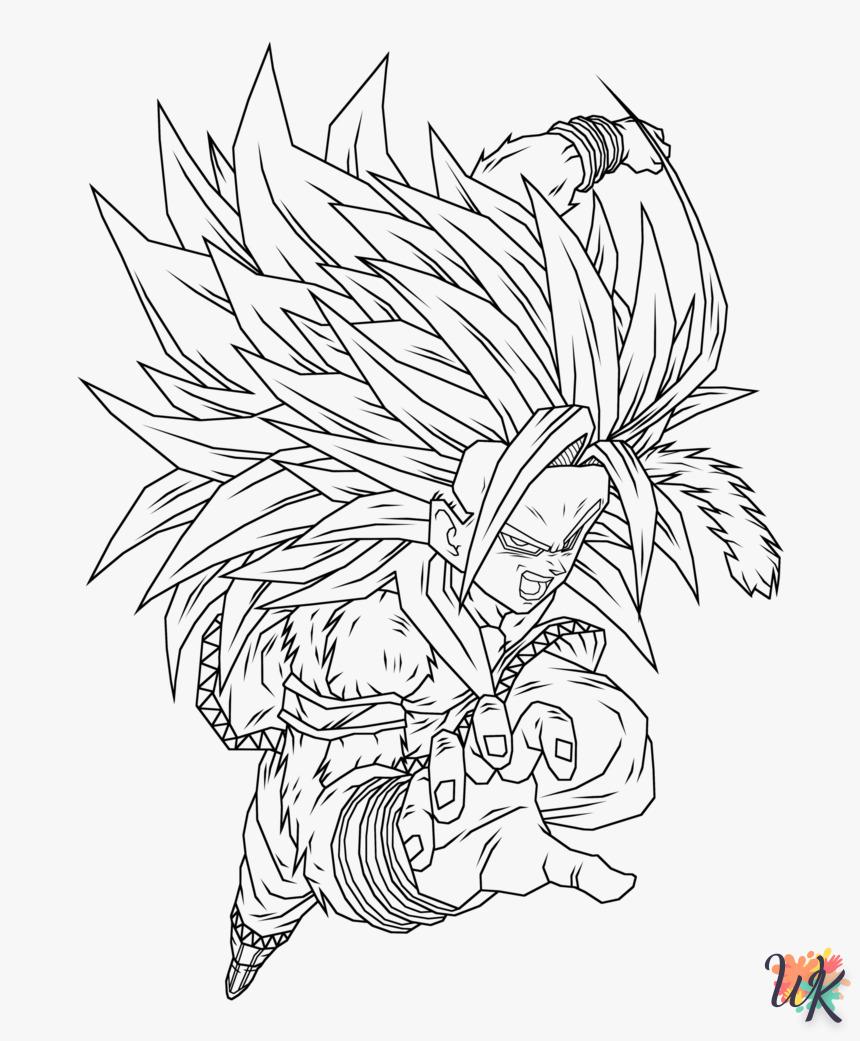 Dibujos para Colorear Son Goku 9