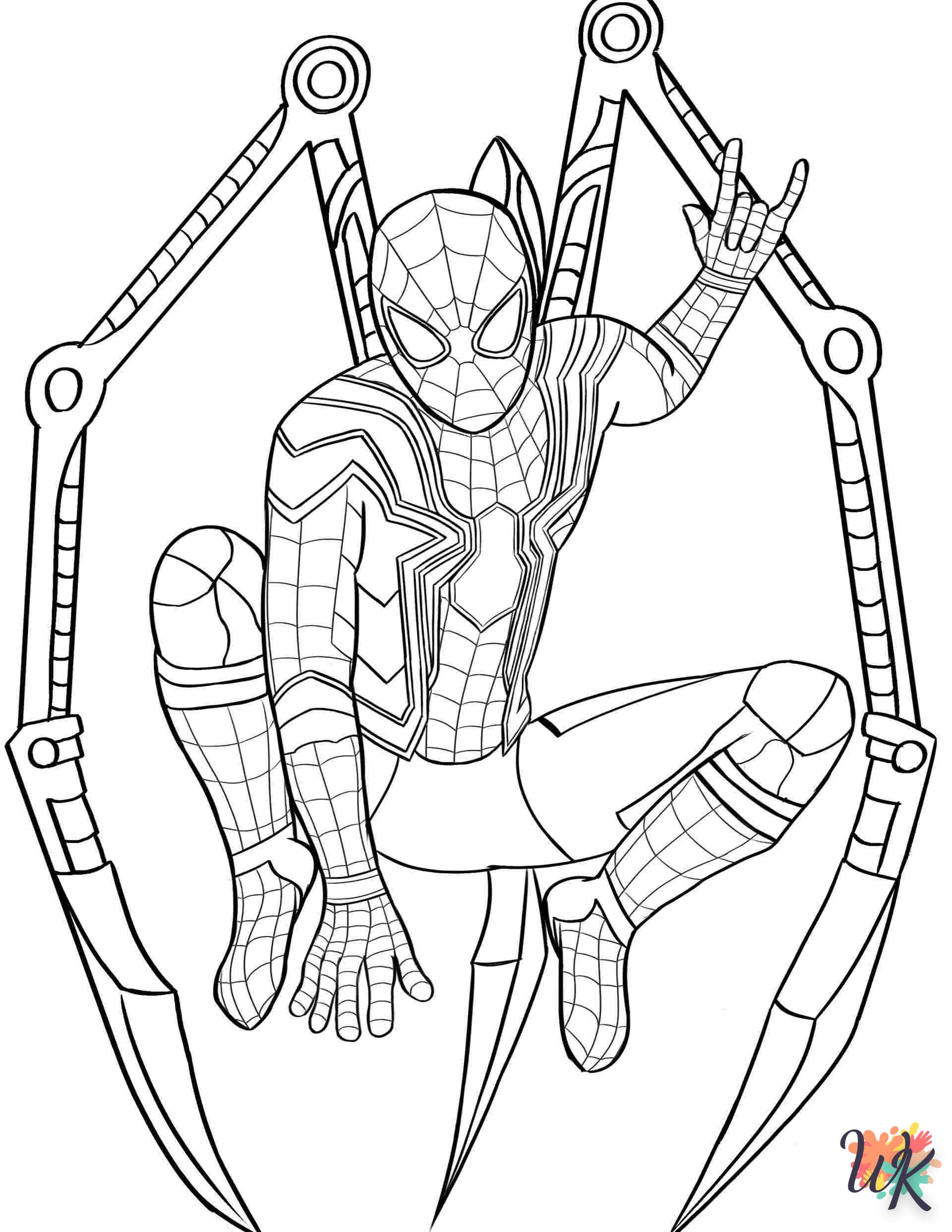 Dibujos para Colorear Spiderman 42