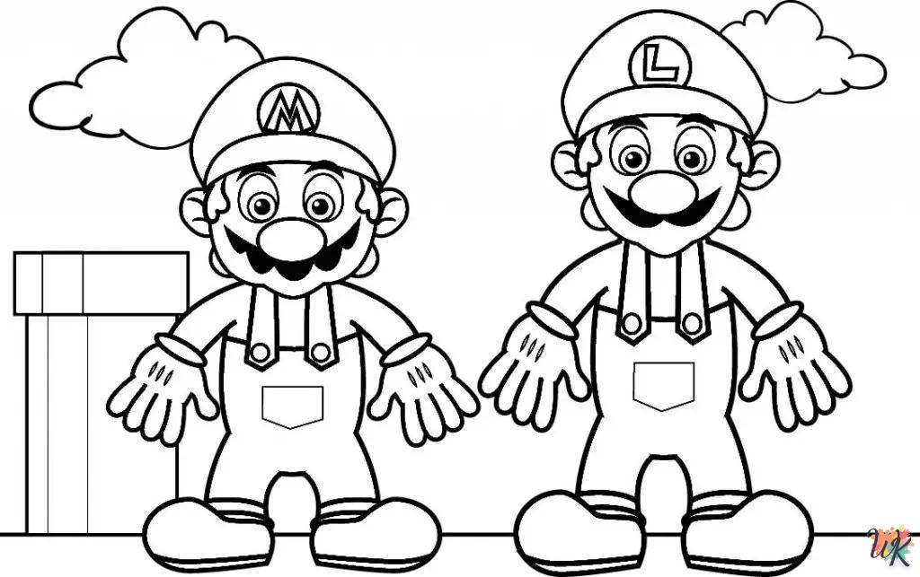 Dibujos para Colorear Super Mario Bros 5