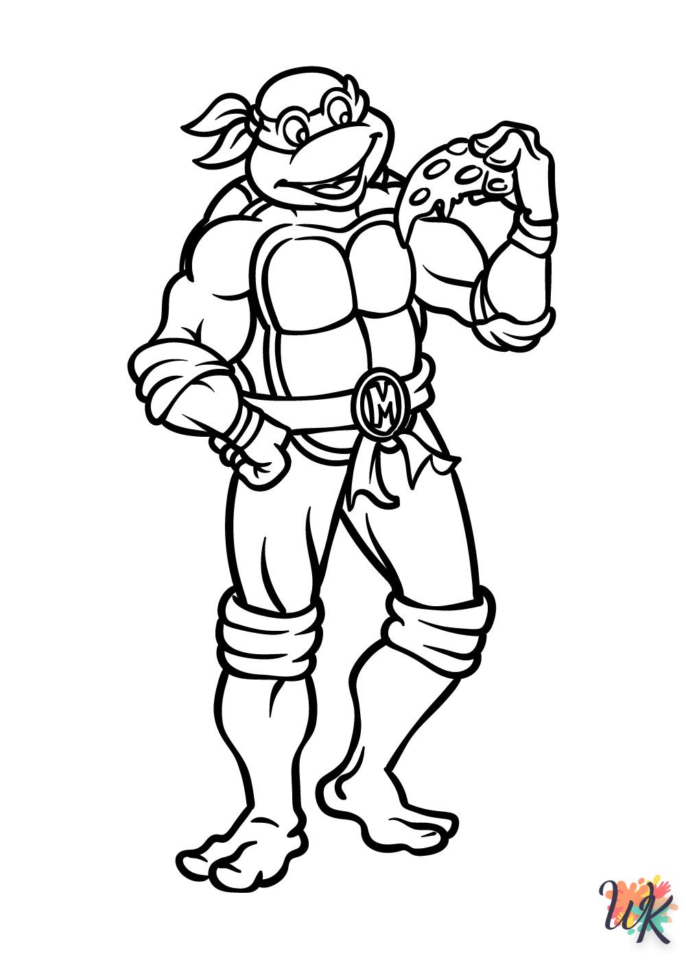 Dibujos para Colorear Tortugas Ninja 14