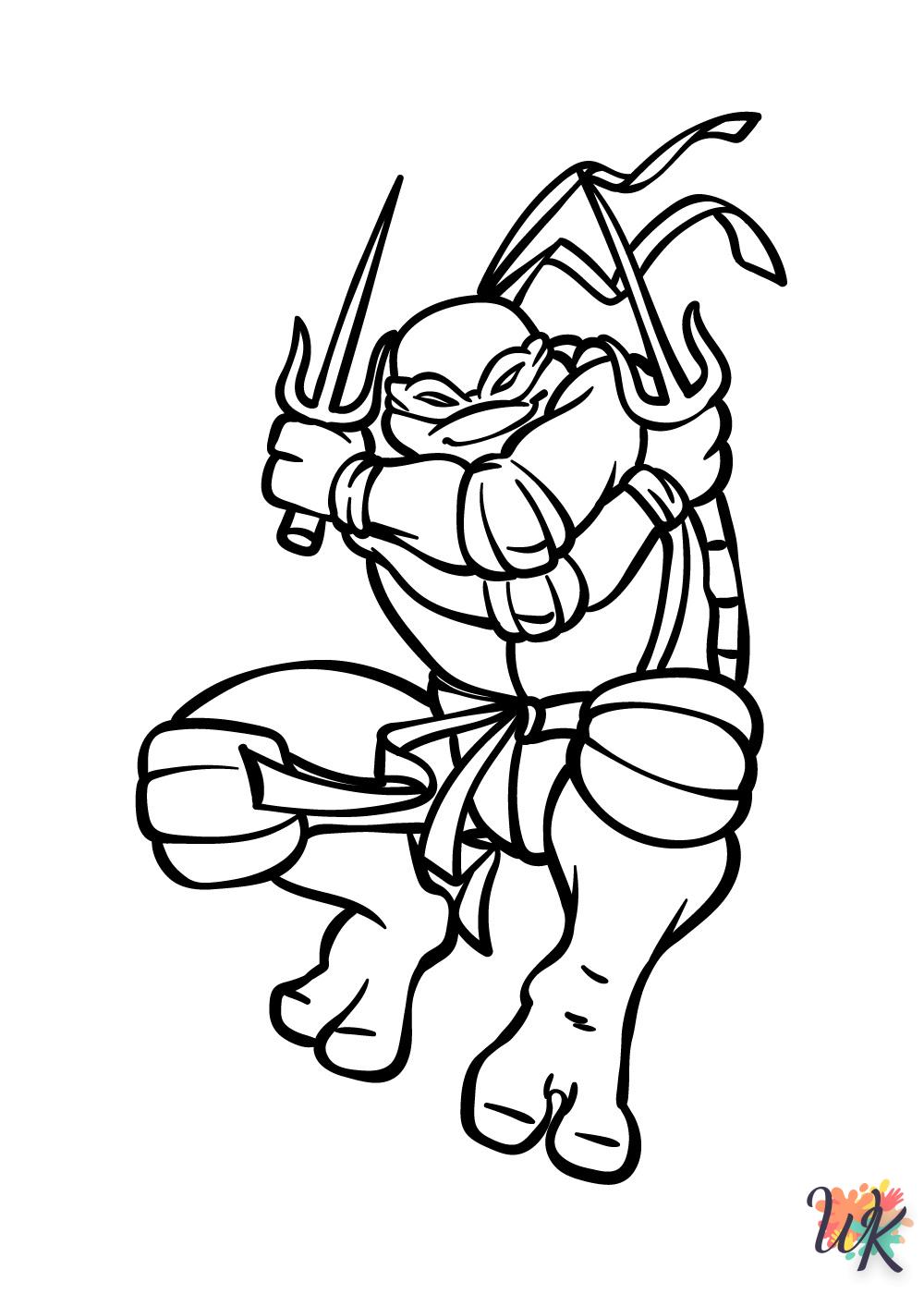 Dibujos para Colorear Tortugas Ninja 15