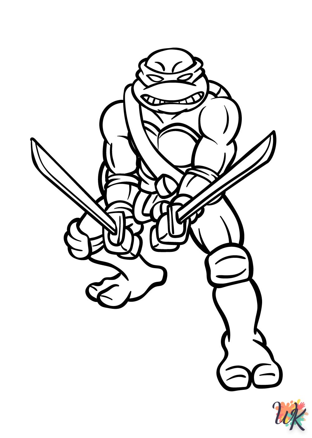 Dibujos para Colorear Tortugas Ninja 5