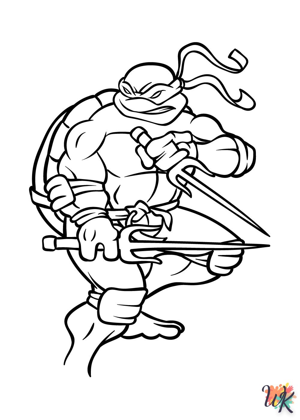Dibujos para Colorear Tortugas Ninja 9