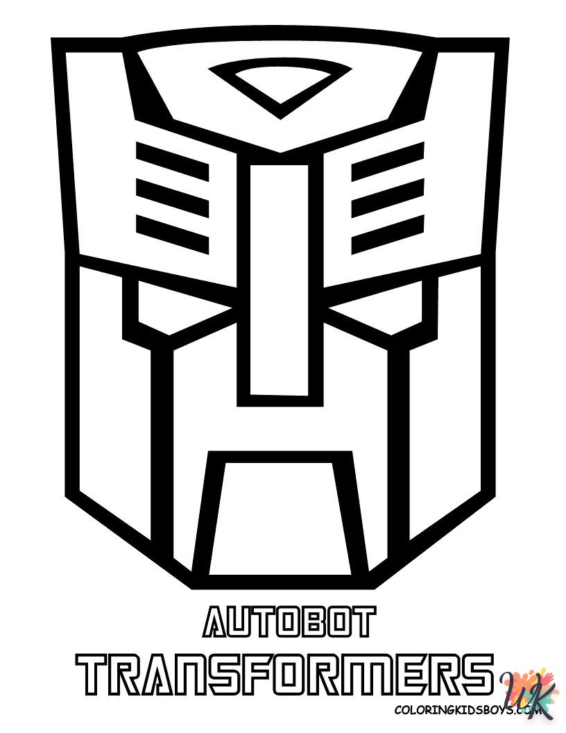 Dibujos para Colorear Transformers Logo