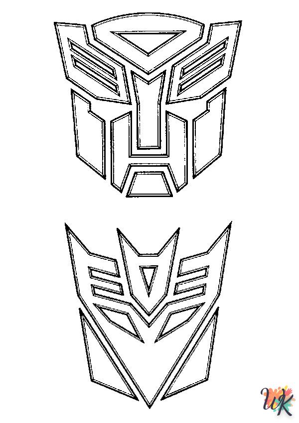 Dibujos para Colorear Transformers Logos