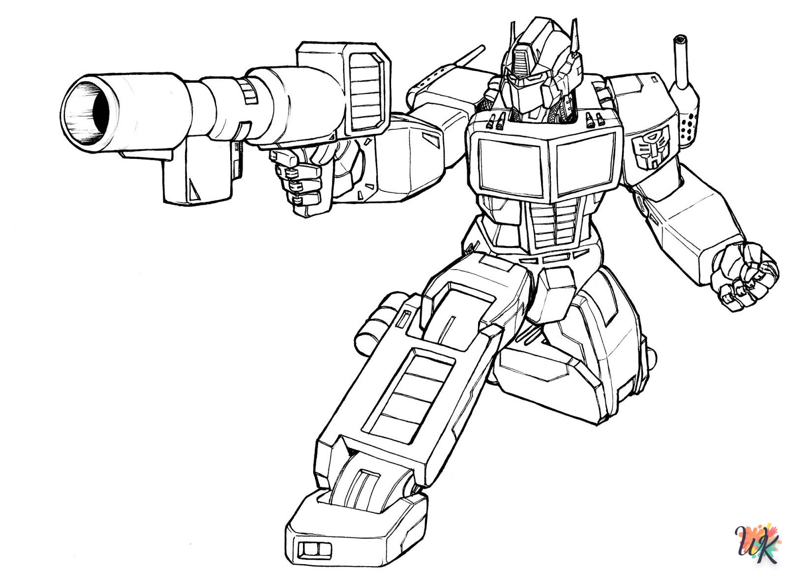 Dibujos para Colorear Transformers Optimus Prime 2