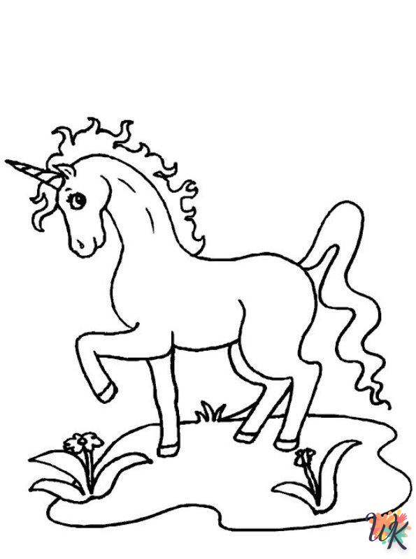 Dibujos para Colorear Unicornio 20