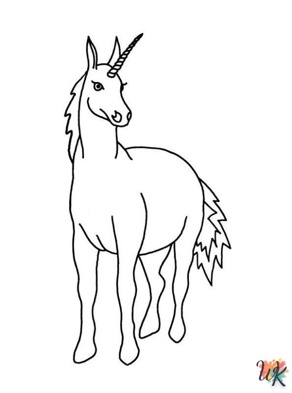 Dibujos para Colorear Unicornio 22