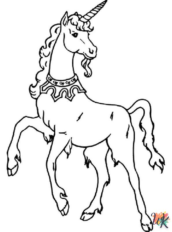 Dibujos para Colorear Unicornio 27
