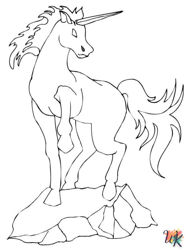 Dibujos para Colorear Unicornio 28