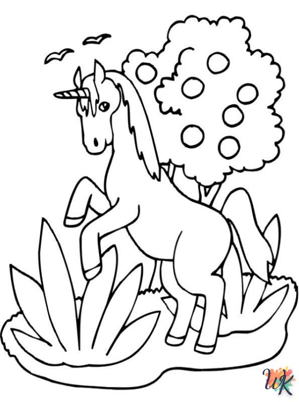 Dibujos para Colorear Unicornio 29