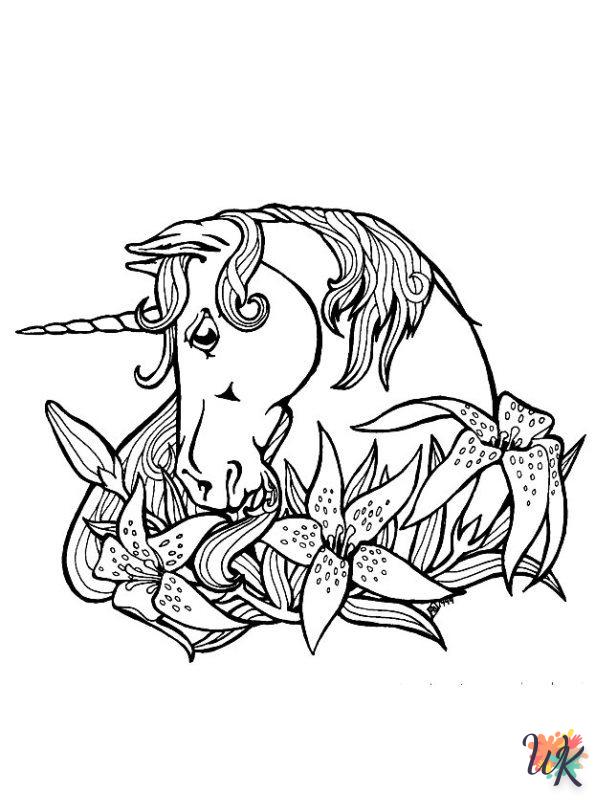Dibujos para Colorear Unicornio 31