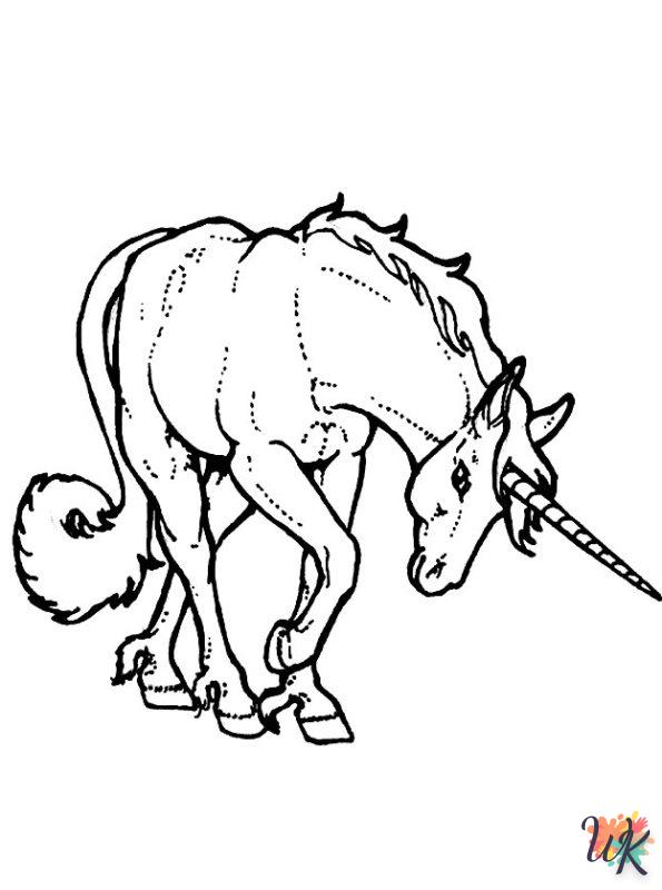 Dibujos para Colorear Unicornio 32
