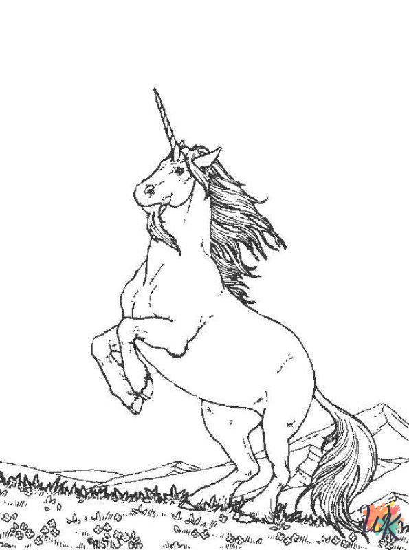 Dibujos para Colorear Unicornio 33
