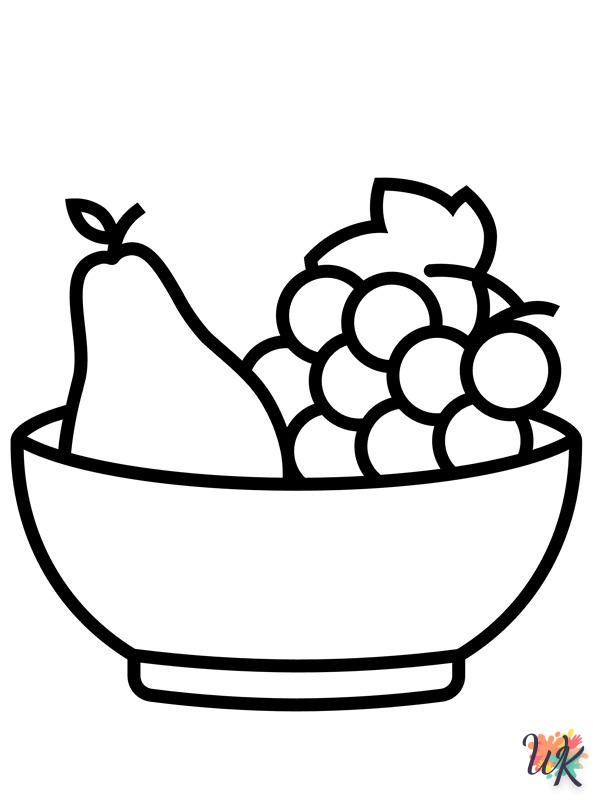 Dibujos para Colorear fruitschaal