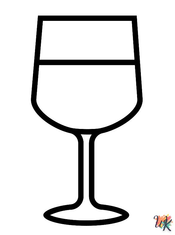 Dibujos para Colorear glas wijn