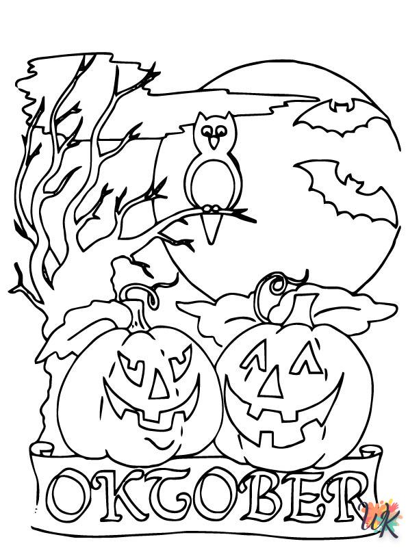 Dibujos para Colorear halloween 108