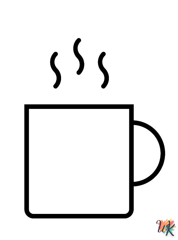 Dibujos para Colorear koffie