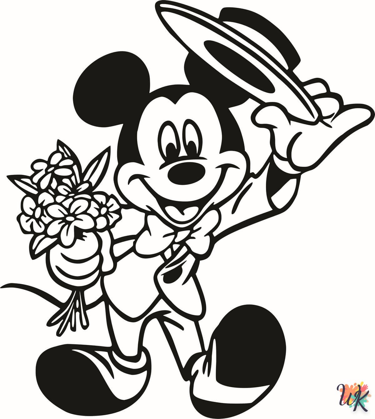 Dibujos para Colorear mickey mouse 3