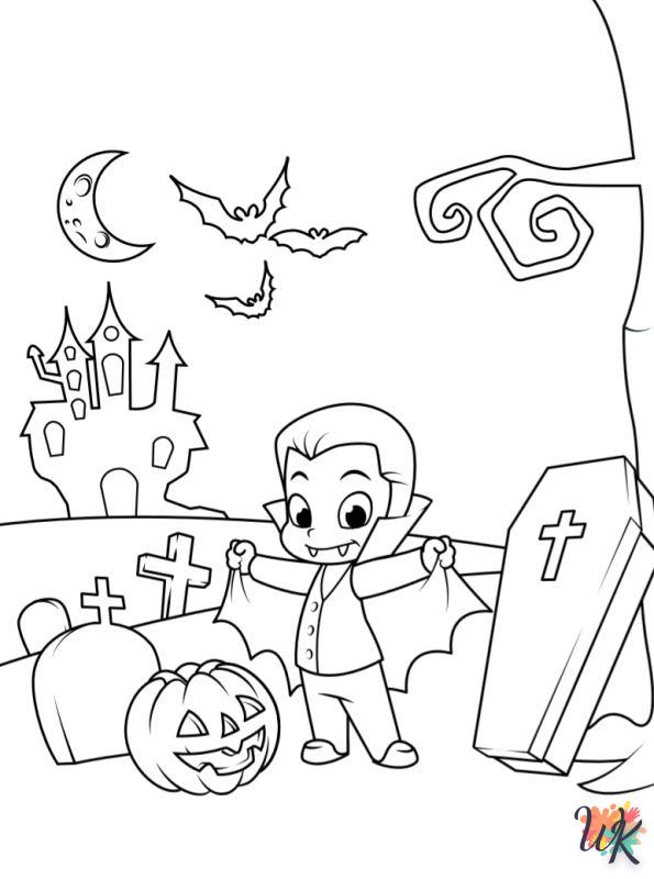 Dibujos para Colorear ninos de halloween 10