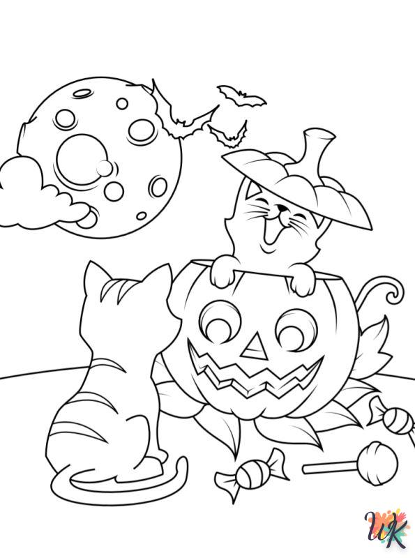 Dibujos para Colorear ninos de halloween 14