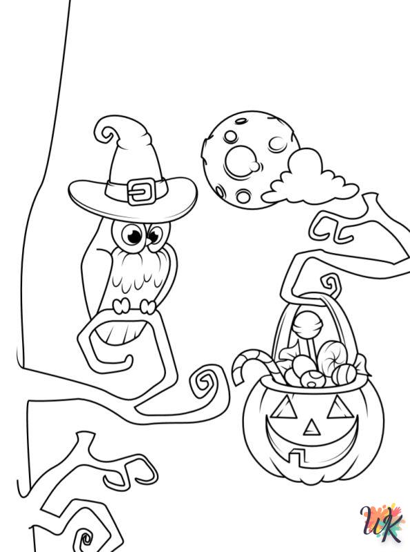 Dibujos para Colorear ninos de halloween 15