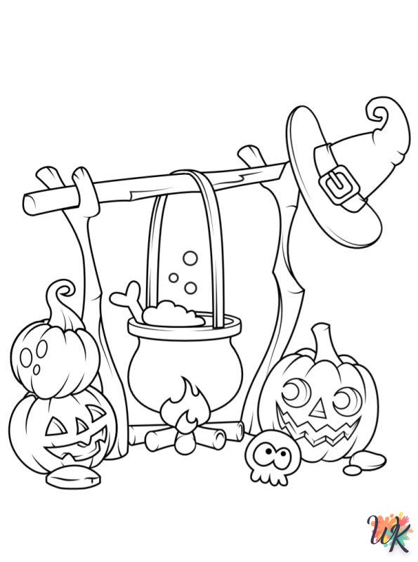 Dibujos para Colorear ninos de halloween 3