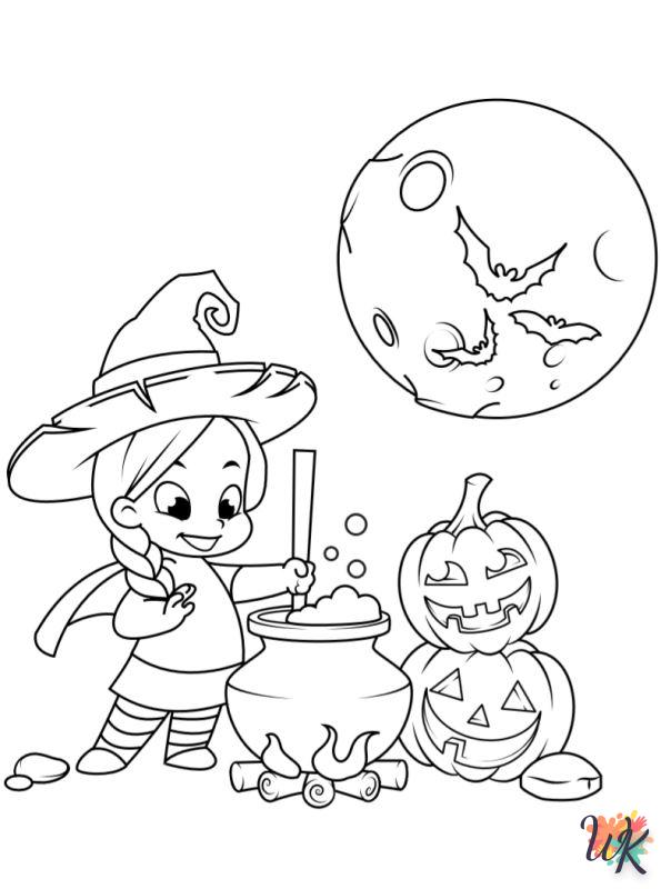 Dibujos para Colorear ninos de halloween 4