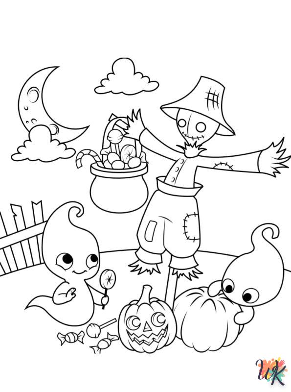 Dibujos para Colorear ninos de halloween 9