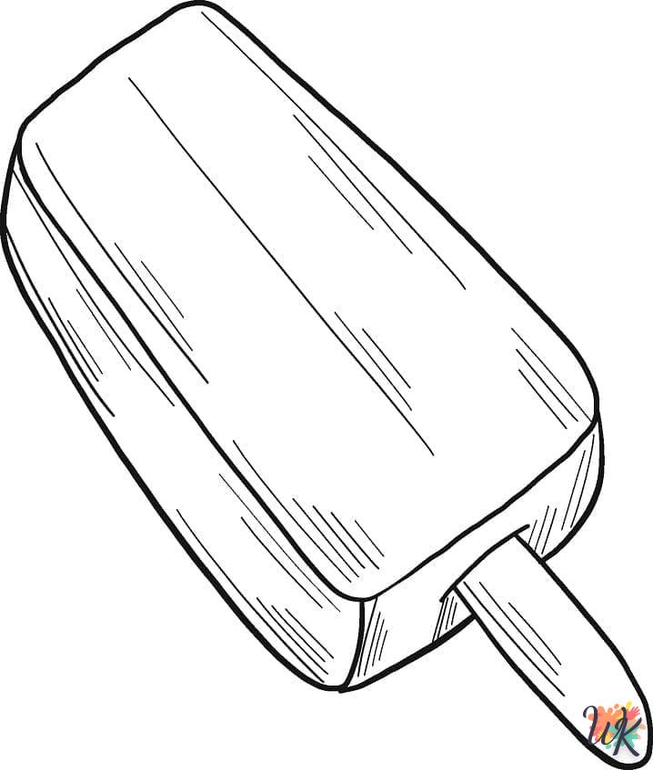 Dibujos para Colorear paleta de hielo 18