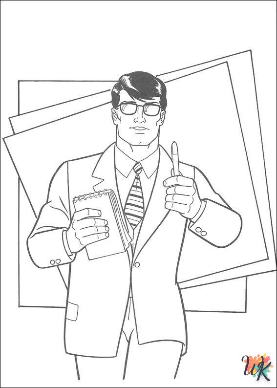 Dibujos para Colorear superman 1