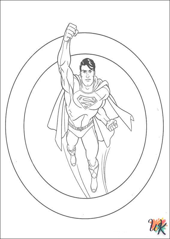 Dibujos para Colorear superman 10