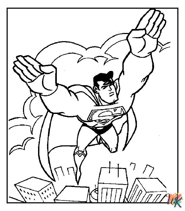 Dibujos para Colorear superman 11