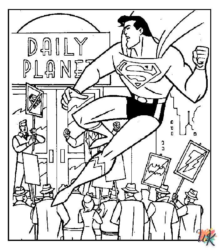 Dibujos para Colorear superman 13