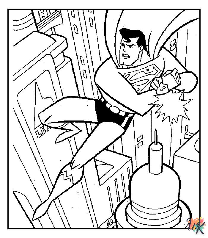 Dibujos para Colorear superman 15